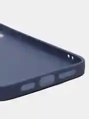 Синий меланж силиконовый чехол на iPhone 12 Pro Max