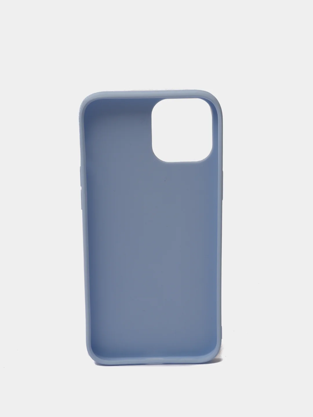 Голубой силиконовый чехол на iPhone 12 Pro Max
