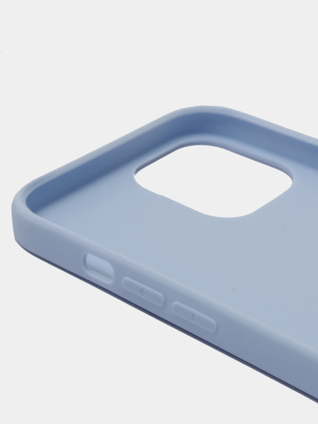 Голубой силиконовый чехол на iPhone 12 Pro Max