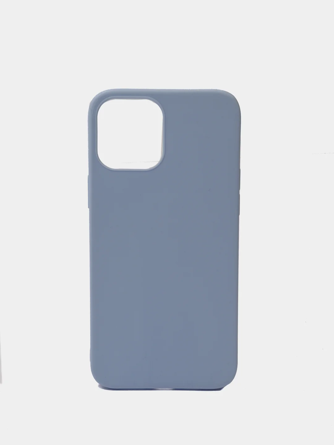 Голубой силиконовый чехол на iPhone 12 Pro Max