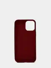 Багровый силиконовый чехол на iPhone 12 Pro Max