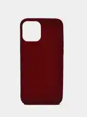 Багровый силиконовый чехол на iPhone 12 Pro Max
