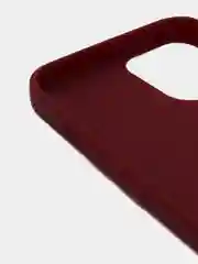 Багровый силиконовый чехол на iPhone 12 Pro Max