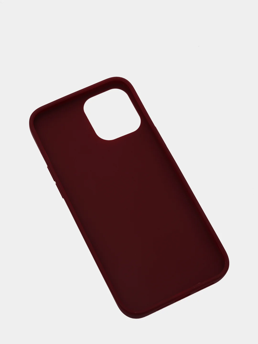 Багровый силиконовый чехол на iPhone 12 Pro Max