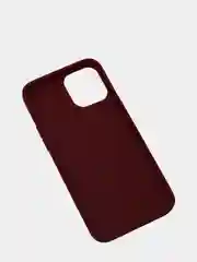 Багровый силиконовый чехол на iPhone 12 Pro Max