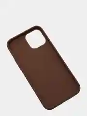 Коричневый силиконовый чехол на iPhone 12 Pro Max