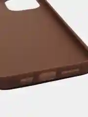 Коричневый силиконовый чехол на iPhone 12 Pro Max