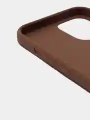 Коричневый силиконовый чехол на iPhone 12 Pro Max