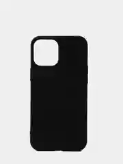 Черный силиконовый чехол на iPhone 12 Pro Max