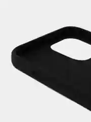 Черный силиконовый чехол на iPhone 12 Pro Max