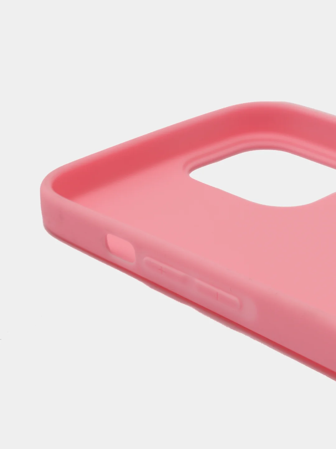 Розовый силиконовый чехол на iPhone 12 Pro Max