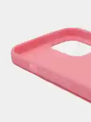 Розовый силиконовый чехол на iPhone 12 Pro Max