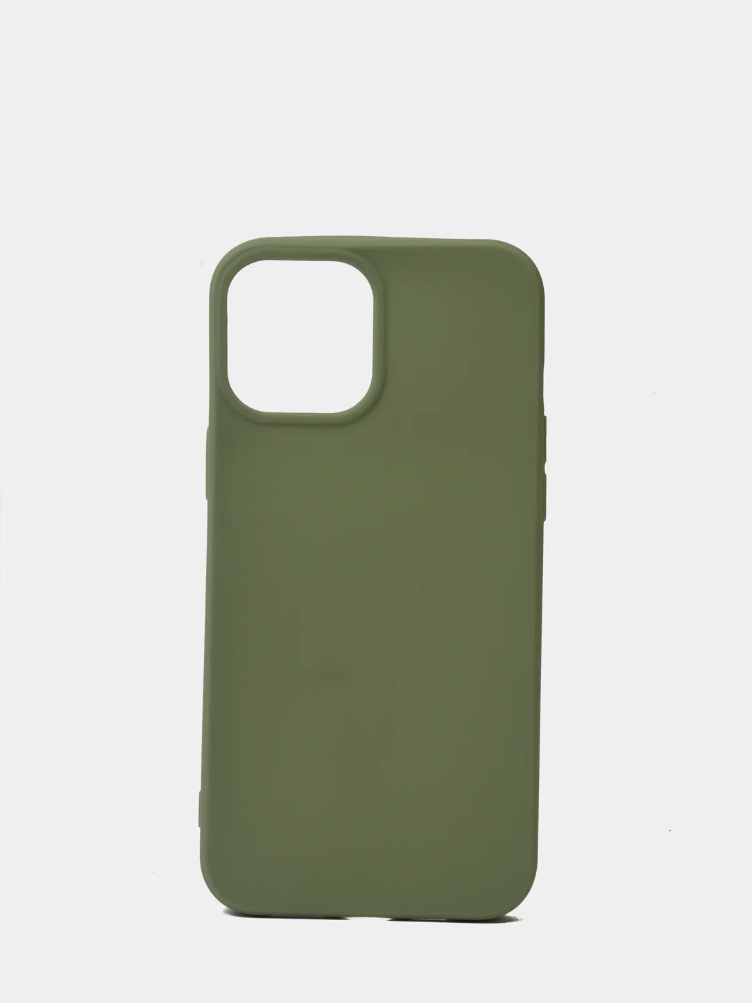 Оливковый силиконовый чехол на iPhone 12 Pro Max