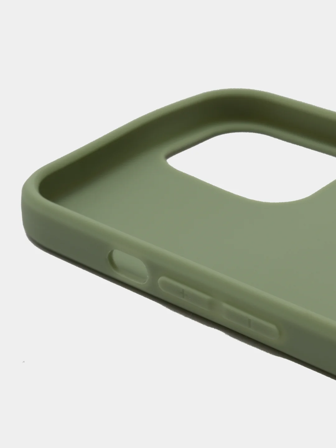 Оливковый силиконовый чехол на iPhone 12 Pro Max