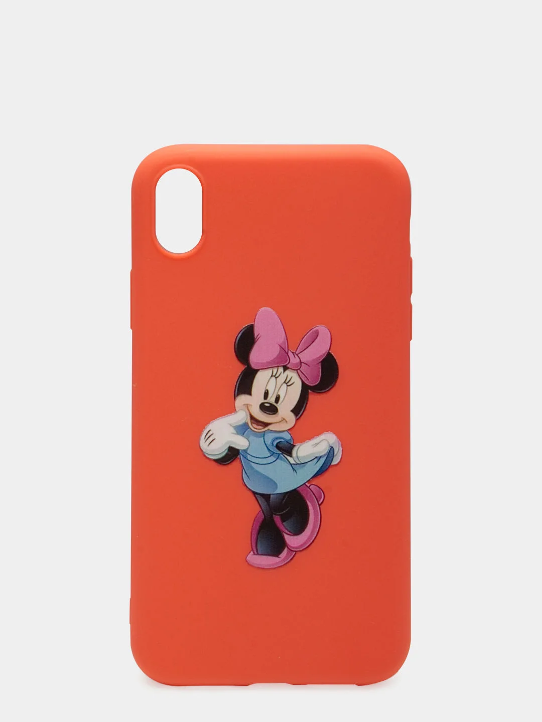 Красный чехол для iPhone XR силиконовый, матовый, с рисунком