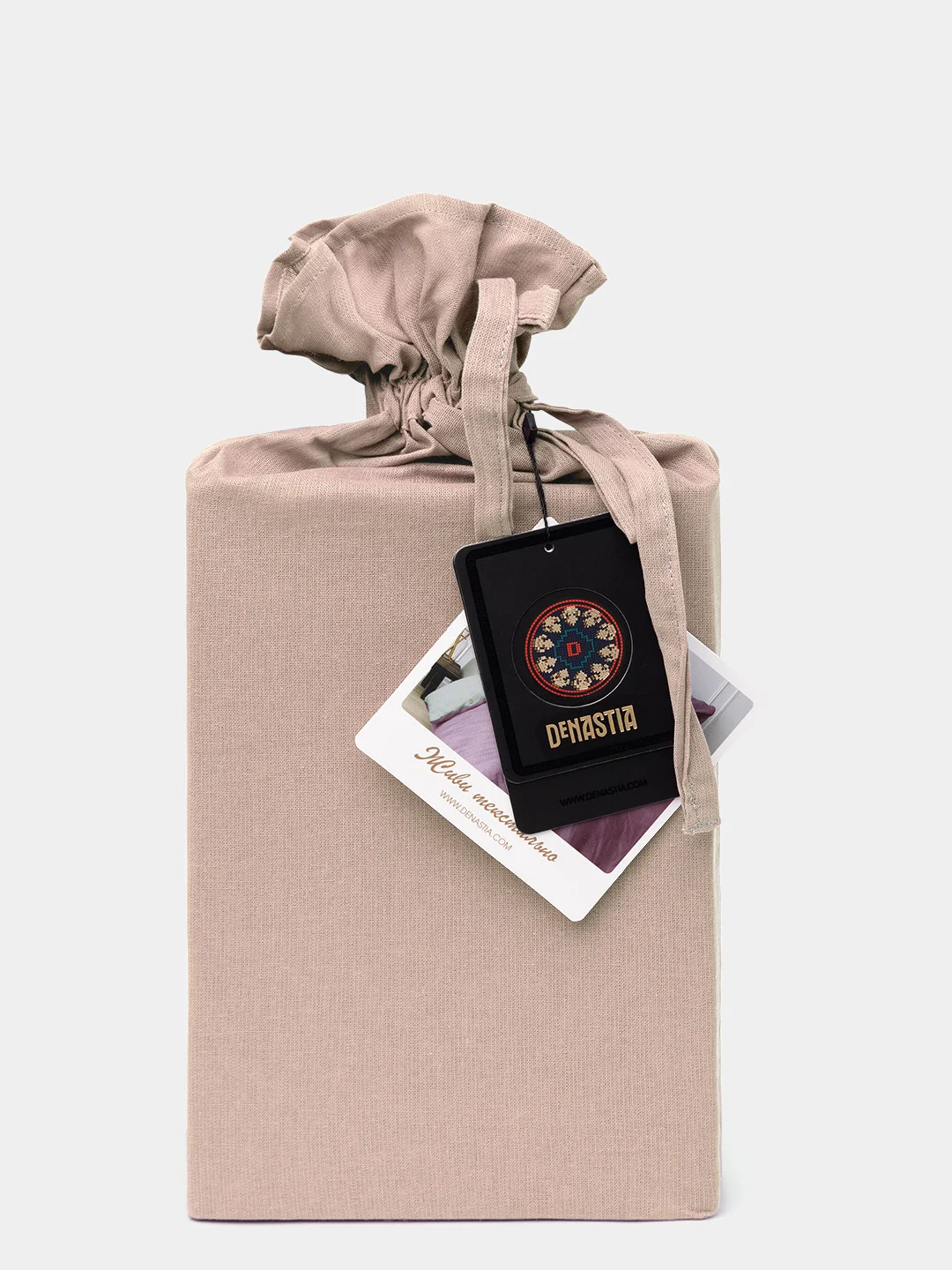 Проcтыня Бязь DeNASTIA 250x220 см, светло-коричневая