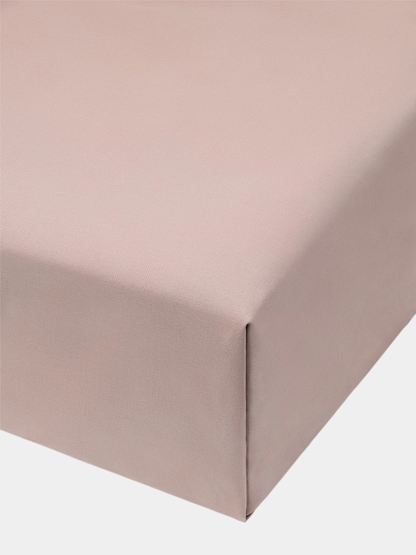 Проcтыня Бязь DeNASTIA 250x220 см, светло-коричневая