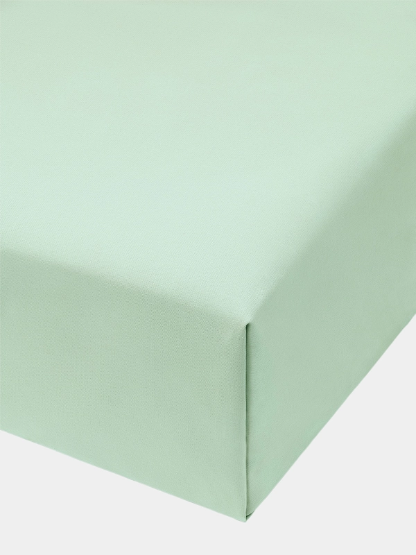 Проcтыня Бязь DeNASTIA 250x220 см, зеленая