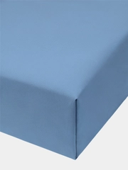 Проcтыня Бязь DeNASTIA 250x220 см, синяя