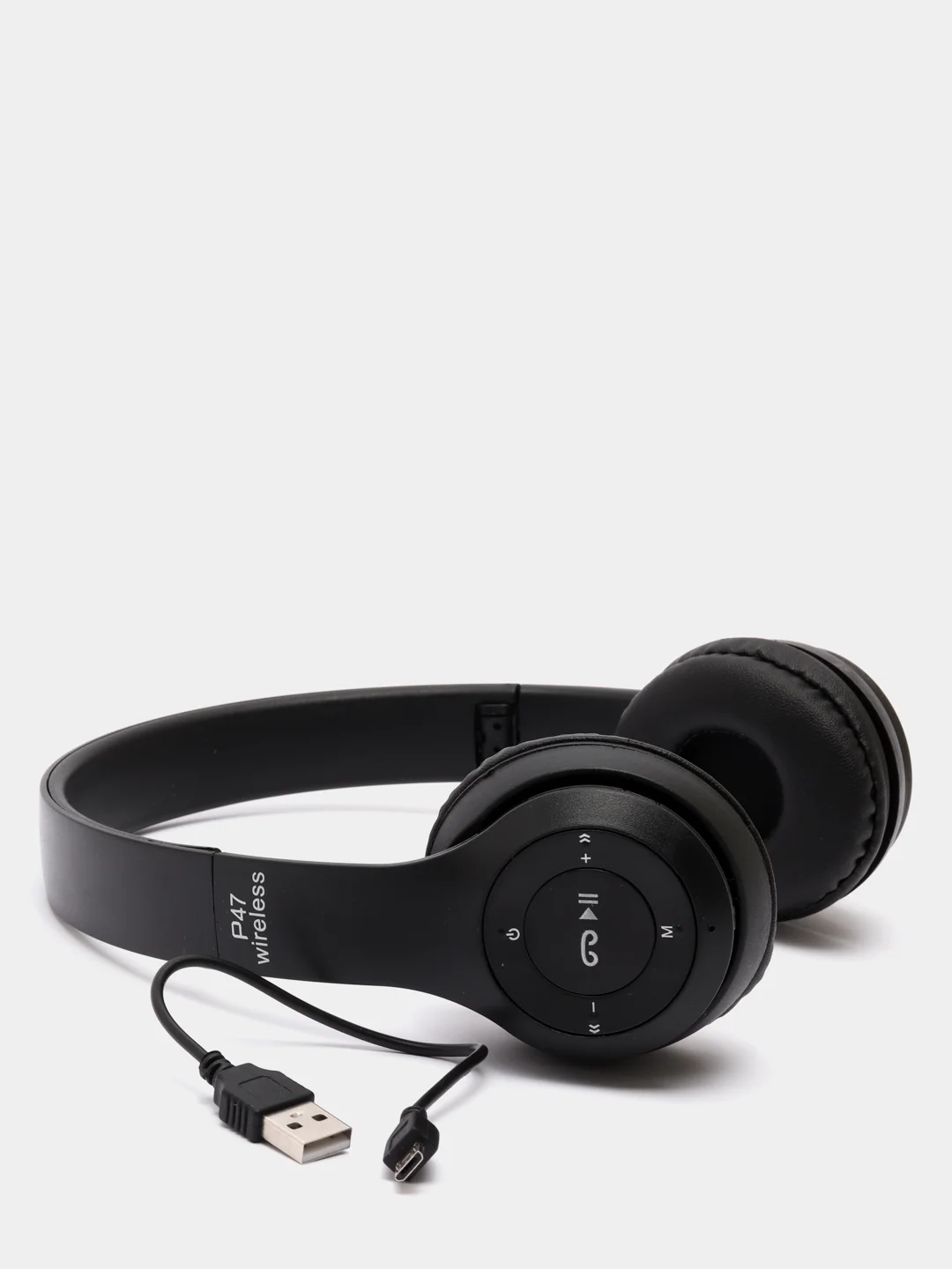 Черный беспроводные Bluetooth наушники Wireless P47