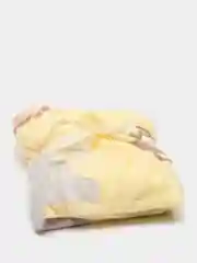 Желтый детский плед, велсофт, 90 х 100 см