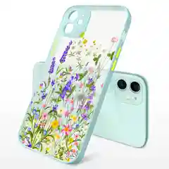 Лесной зеленый чехол для iPhone 11, 12, 12 Pro, 12 Pro Max с защитой камеры айфон про макс