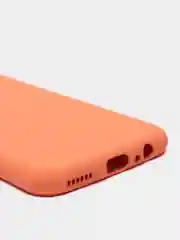 Оранжевый чехол Huawei Y6P (Хуавей У6П), силиконовый, цветной, матовый, с подкладом из микрофибры