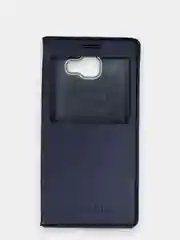 Темно-синий чехол книжка Samsung Galaxy A7 2016 / SM-A710F, Самсунг Галакси А7 / СМ-А710Ф с окошком