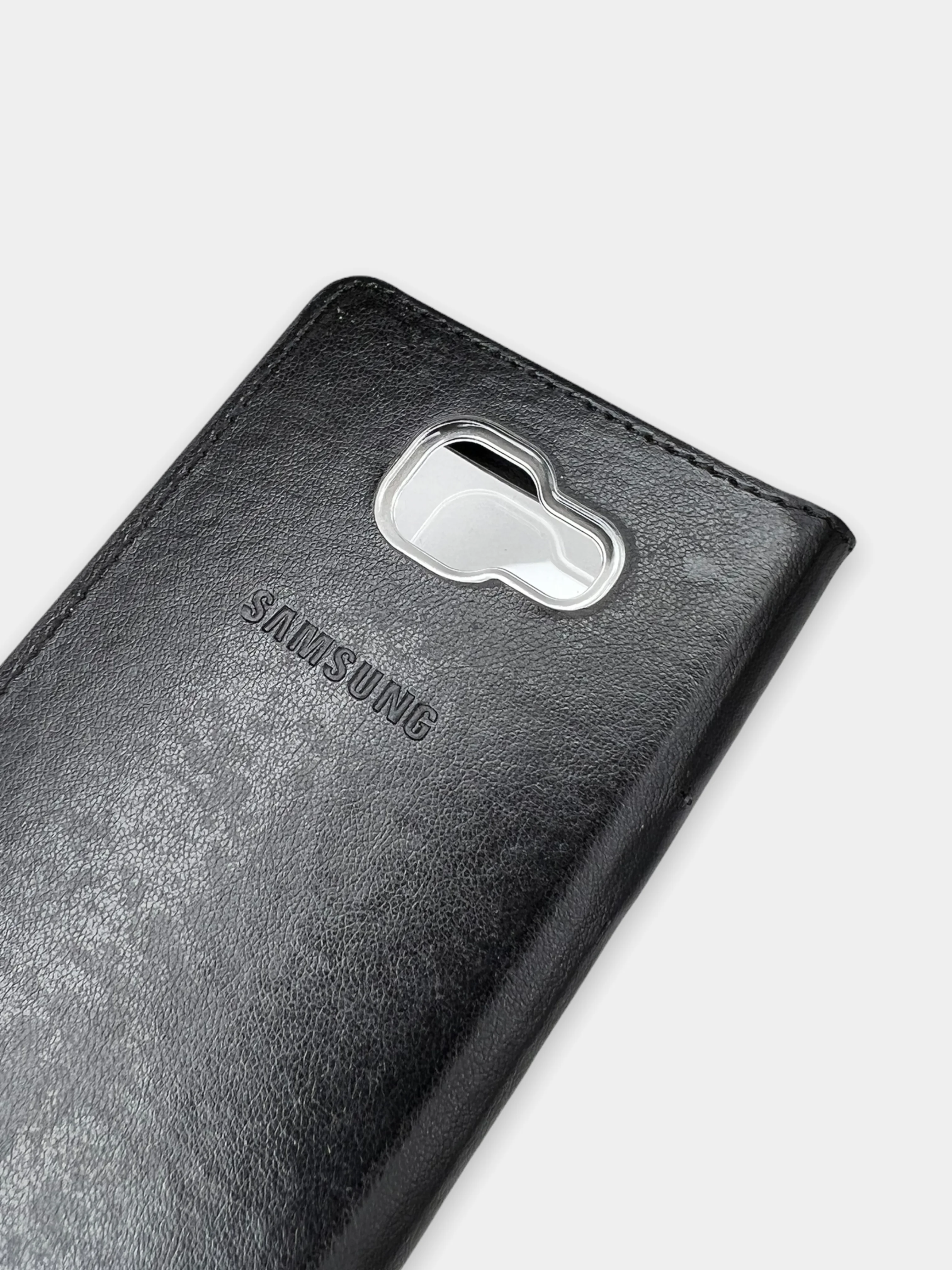 Золотой чехол книжка Samsung Galaxy A7 2016 / SM-A710F, Самсунг Галакси А7 / СМ-А710Ф с окошком