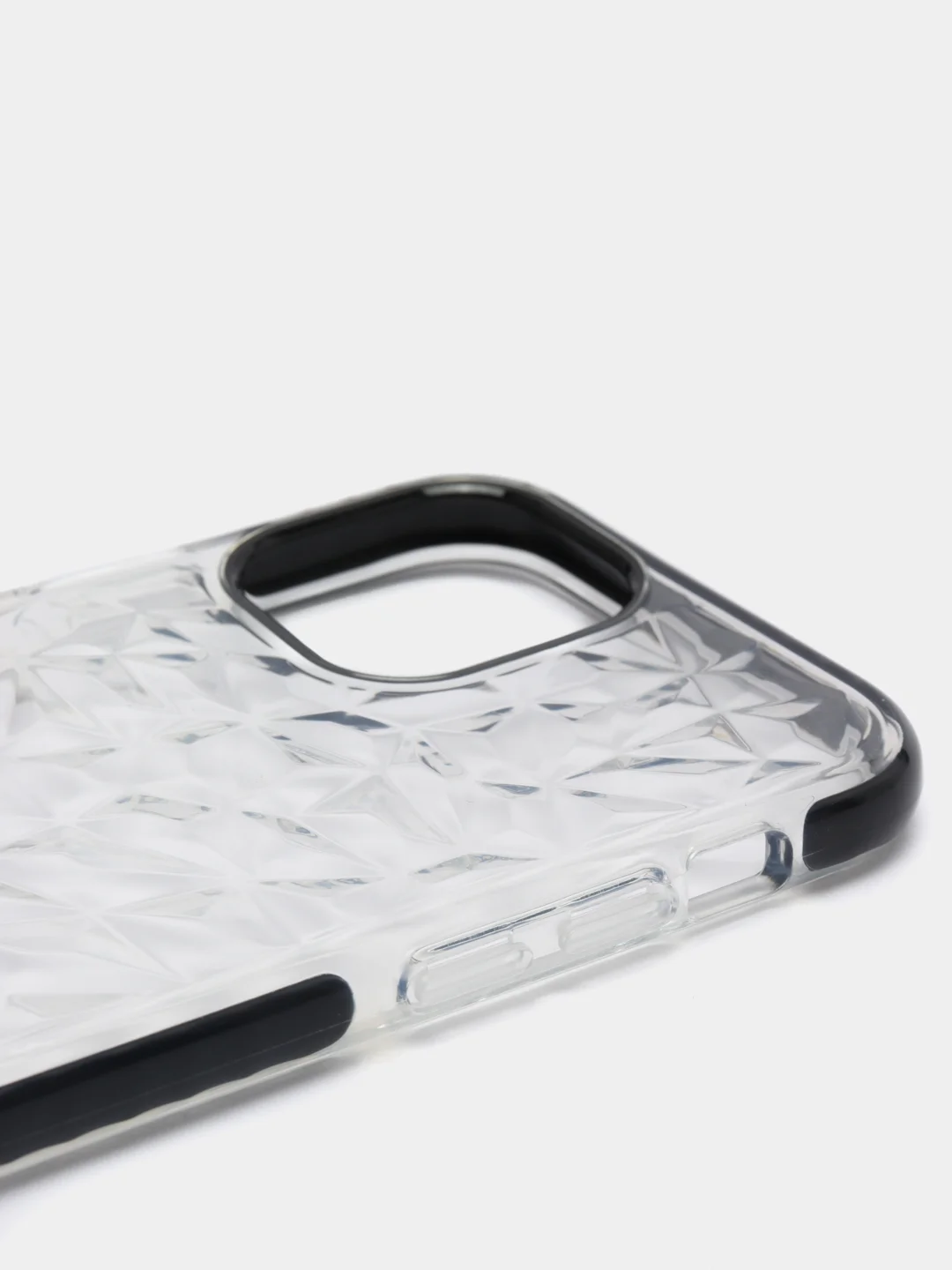 Черный чехол для IPhone 3D алмазная текстура