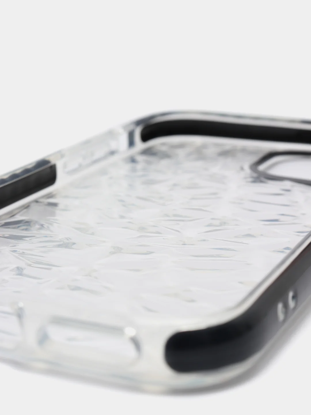 Черный чехол для IPhone 3D алмазная текстура