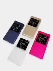 Чехол книжка Samsung Galaxy A8 2015, Самсунг Галакси А8 2015 с окошком