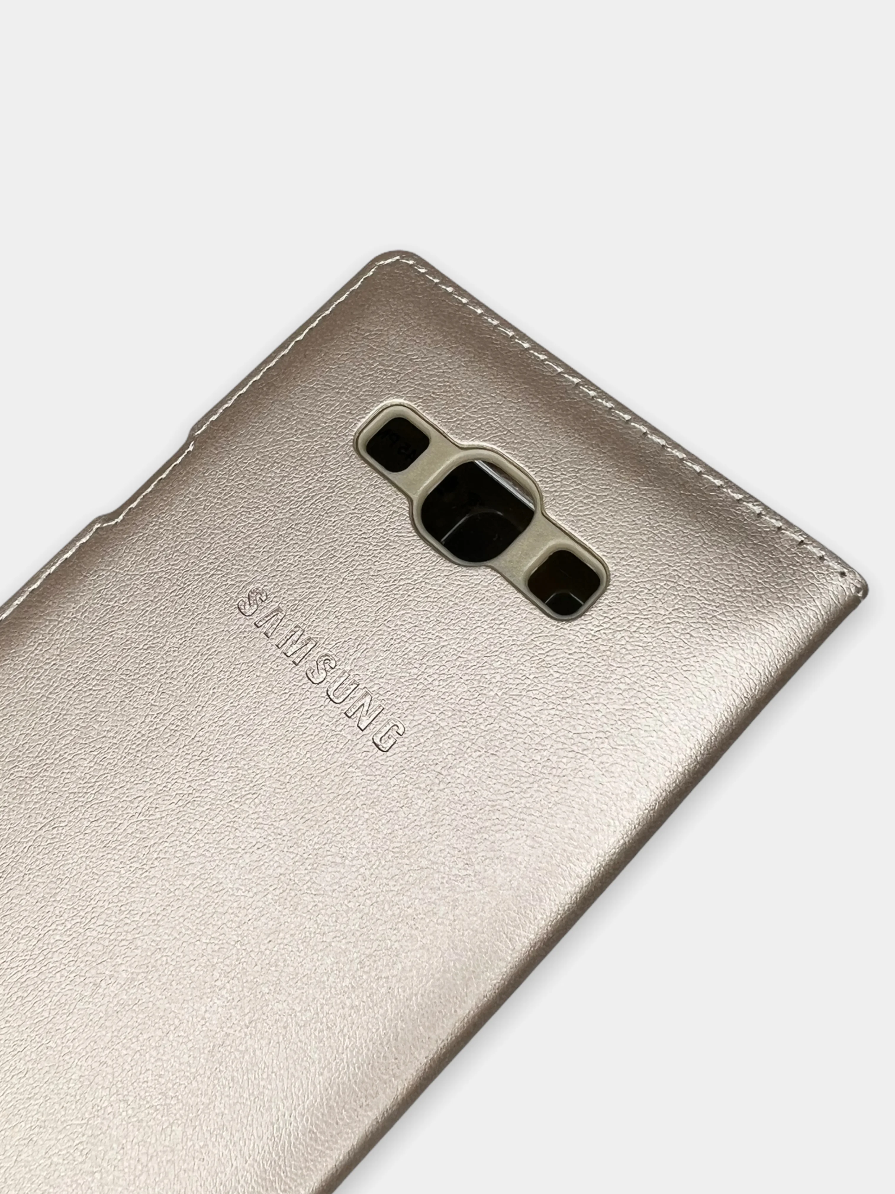 Белый чехол книжка Samsung Galaxy A8 2015, Самсунг Галакси А8 2015 с окошком