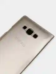 Белый чехол книжка Samsung Galaxy A8 2015, Самсунг Галакси А8 2015 с окошком