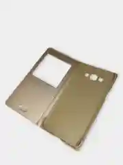 Белый чехол книжка Samsung Galaxy A8 2015, Самсунг Галакси А8 2015 с окошком