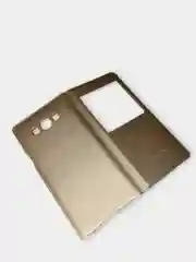 Белый чехол книжка Samsung Galaxy A8 2015, Самсунг Галакси А8 2015 с окошком