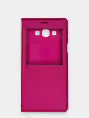 Фуксия чехол книжка Samsung Galaxy A8 2015, Самсунг Галакси А8 2015 с окошком