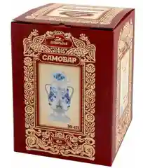 Самовар до-421 4л/1л, бел. пласт/фарфор, гжель-2