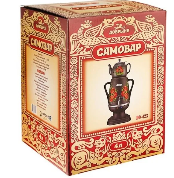 Самовар Добрыня ДО-423, маки