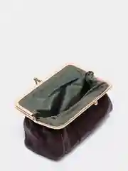 Багровый кошелек из натуральной кожи, BAREZ