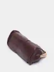Багровый кошелек из натуральной кожи, BAREZ