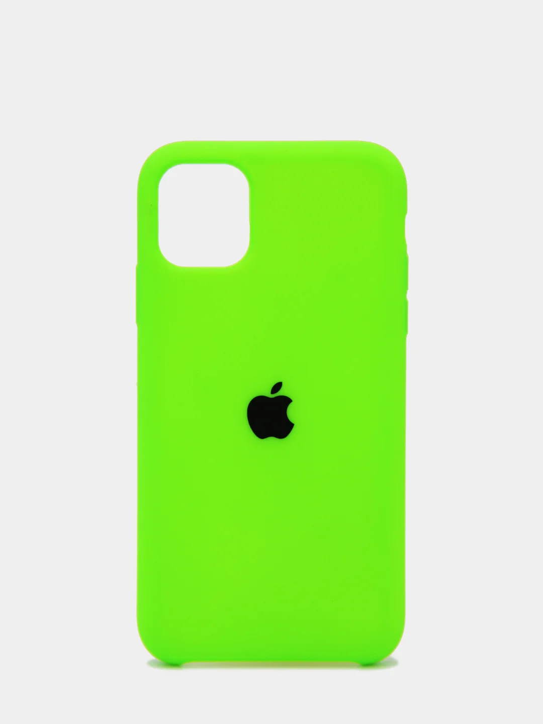 Салатовый чехол Silicone case для iPhone 11 с открытым низом
