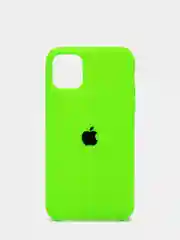 Салатовый чехол Silicone case для iPhone 11 с открытым низом