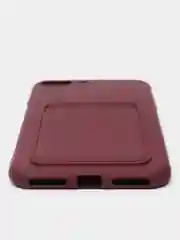 Багровый чехлы Iphone c кармашком для карт