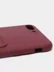 Багровый чехлы Iphone c кармашком для карт