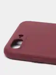 Багровый чехлы Iphone c кармашком для карт