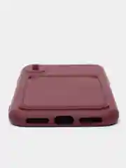 Багровый чехлы Iphone c кармашком для карт