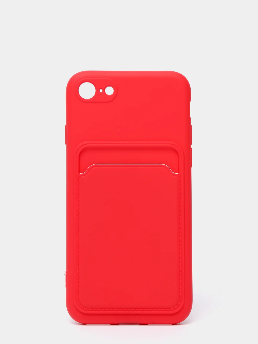 Красный чехлы Iphone c кармашком для карт