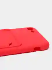 Красный чехлы Iphone c кармашком для карт