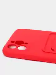 Красный чехлы Iphone c кармашком для карт